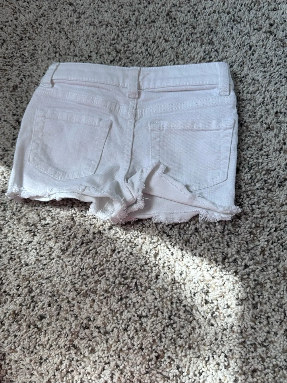 Cat and jack white Denim Cutoff Shorts 3T